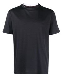 Loro Piana Contrasting Trim Short Sleeved T Shirt