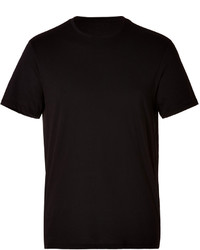 Vince Cotton Crew Neck T Shirt In Black