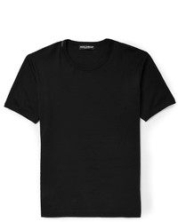 Dolce & Gabbana Cotton Jersey Crew Neck T Shirt