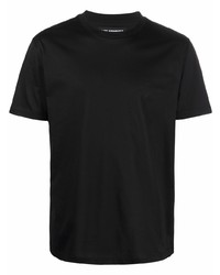 Les Hommes Cracked Logo Print Cotton T Shirt