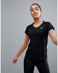 Nike Running Crew Neck Tee In Black