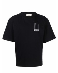 Gmbh Cropped Logo Print T Shirt