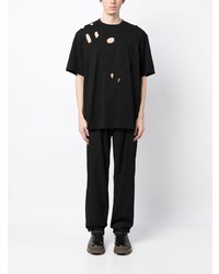 Feng Chen Wang Cut Out Detail Cotton T Shirt