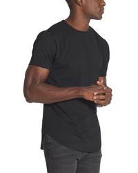CUTS CLOTHING Cuts Elongated Crewneck T Shirt In Black At Nordstrom