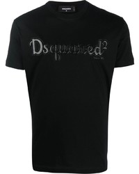 DSQUARED2 Debossed Logo Cotton T Shirt