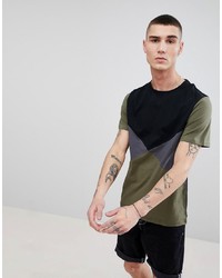 Another Influence Diamond Colour Block T Shirt