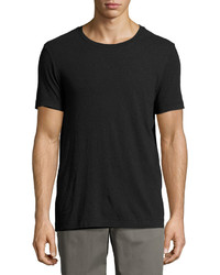 Vince Double Layer Reversible Jersey Tee Black