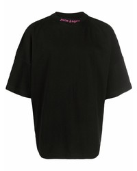 Palm Angels Double Logo Print Over T Shirt