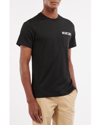 Barbour Durness Patch Pocket Cotton T Shirt In Black At Nordstrom