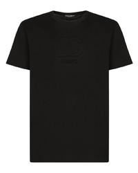 Dolce & Gabbana Embossed Logo Cotton T Shirt