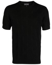 Emporio Armani Embossed Op Art Motif T Shirt