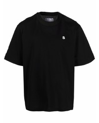 Sacai Embroidered Logo Cotton T Shirt