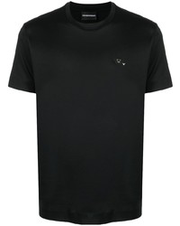 Emporio Armani Emoji Brand Patch Cotton T Shirt