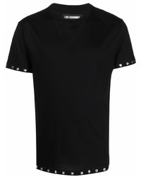 Les Hommes Eyelet Trim Short Sleeved T Shirt