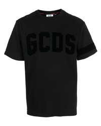 Gcds Flocked Logo Cotton T Shirt