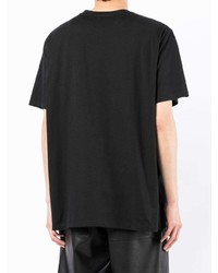 Balmain Flocked Logo Print T Shirt