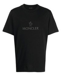 Moncler Flocked Logo Short Sleeve T Shirt