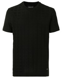 Emporio Armani Geometric Pattern Cotton T Shirt