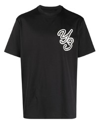 Y-3 Gfx Ss Logo Flocked T Shirt