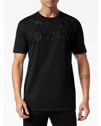Philipp Plein Gothic Logo Patch T Shirt