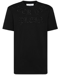 Philipp Plein Gothic Logo Patch T Shirt