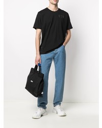 McQ Swallow Graphic Print Cotton T Shirt