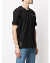 McQ Swallow Graphic Print Cotton T Shirt