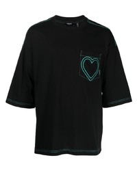 FIVE CM Heart Motif Cotton T Shirt