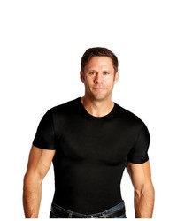 Insta-Slim Insta Slim Slimming Crew Neck Shirt Black Size Large