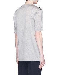 Lanvin Jacquard Epaulette Cotton T Shirt