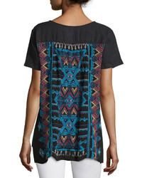 Johnny Was Jwla For Sunniva Embroidered Back Tee
