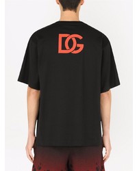 Dolce & Gabbana Keyhole Logo Print T Shirt