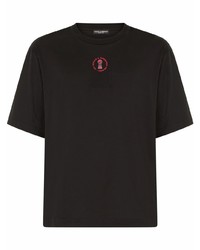 Dolce & Gabbana Keyhole Logo Print T Shirt