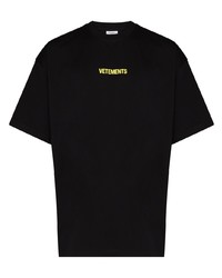 Vetements Label Detail Cotton T Shirt