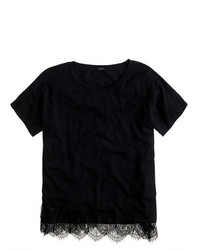 J.Crew Lace Trim T Shirt