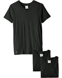 Lacoste 3 Pack Essentials Cotton V Neck T Shirt
