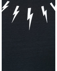 Neil Barrett Lightning Bolt Collar T Shirt