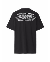 Burberry Location Print Cotton T Shirt