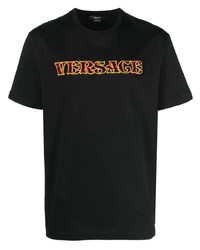Versace Logo Appliqu Cotton T Shirt