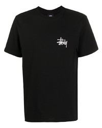 Stussy Logo Crew Neck T Shirt