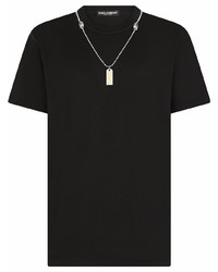 Dolce & Gabbana Logo Dog Tag T Shirt