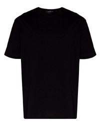 Versace Logo Embossed Cotton T Shirt