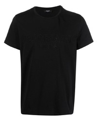 Balmain Logo Embossed T Shirt