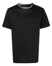 Missoni Logo Embroidered Cotton T Shirt