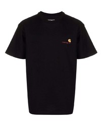 Carhartt WIP Logo Embroidered Organic Cotton T Shirt