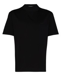 Ermenegildo Zegna Logo Embroidered Short Sleeve T Shirt