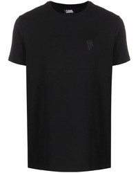 Karl Lagerfeld Logo Embroidered Short Sleeve T Shirt