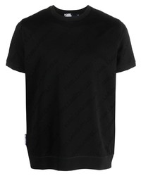 Karl Lagerfeld Logo Monogram Cotton T Shirt