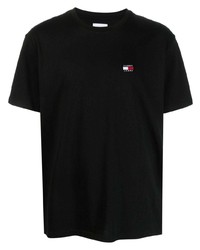Tommy Jeans Logo Patch Cotton Jersey T Shirt