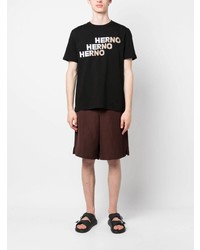 Herno Logo Patch Cotton T Shirt
